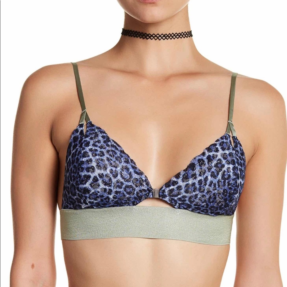 NEW Blue Wild One Triangle Bralette Ob540675